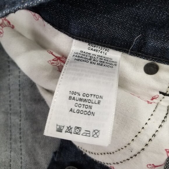 MEN'S True Religion Jeans Size 34 with Golden Smile - Picture 10 of 11